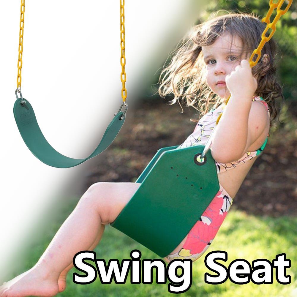 Swing Seat Heavy Duty Anti-Rust Metal Chains Indoor Outdoor Garden Playground US
