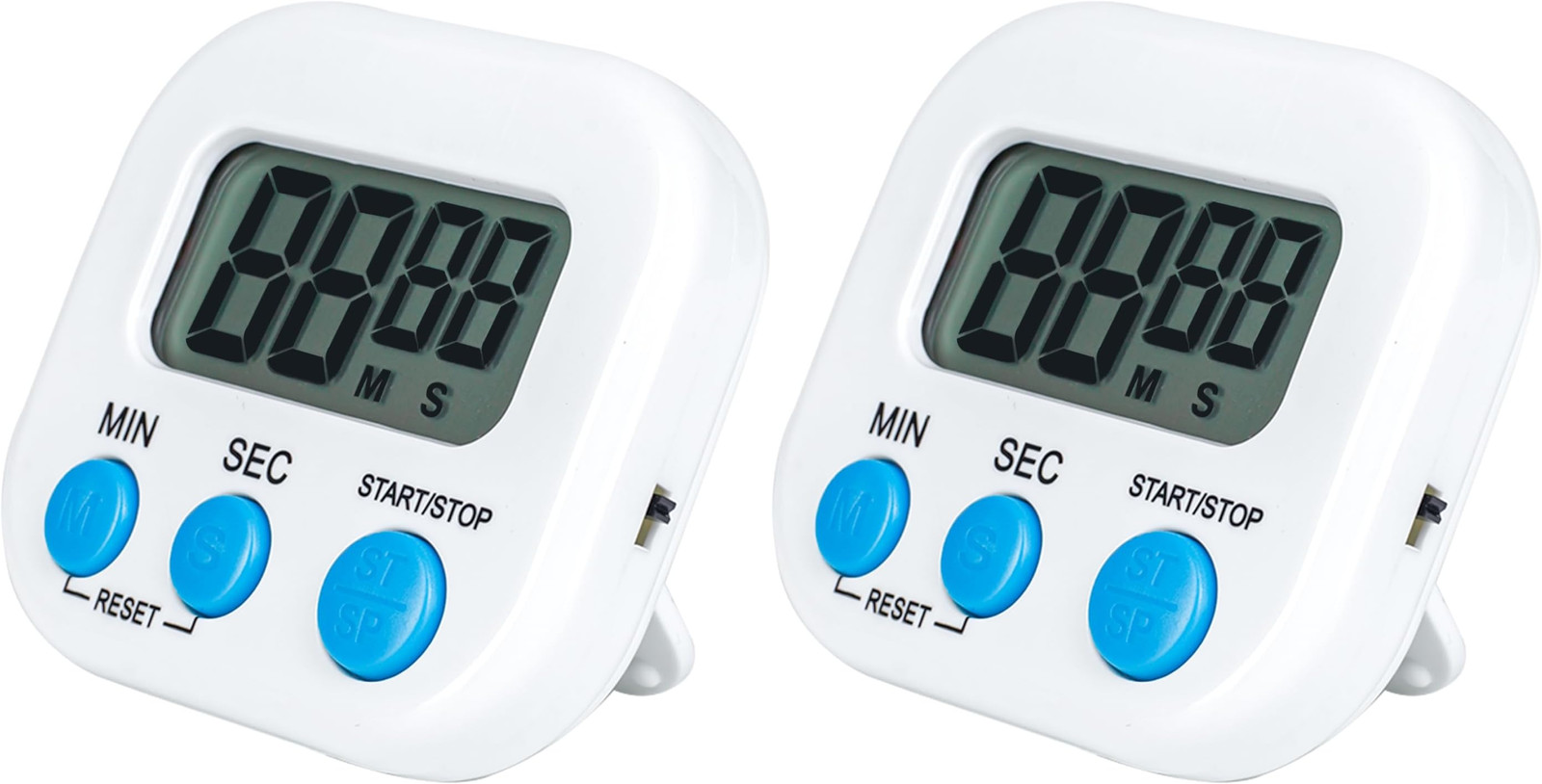 2-Pk Electronic Kitchen Timers - Calculators- No Wind-Up - Takes AAA battery 16z