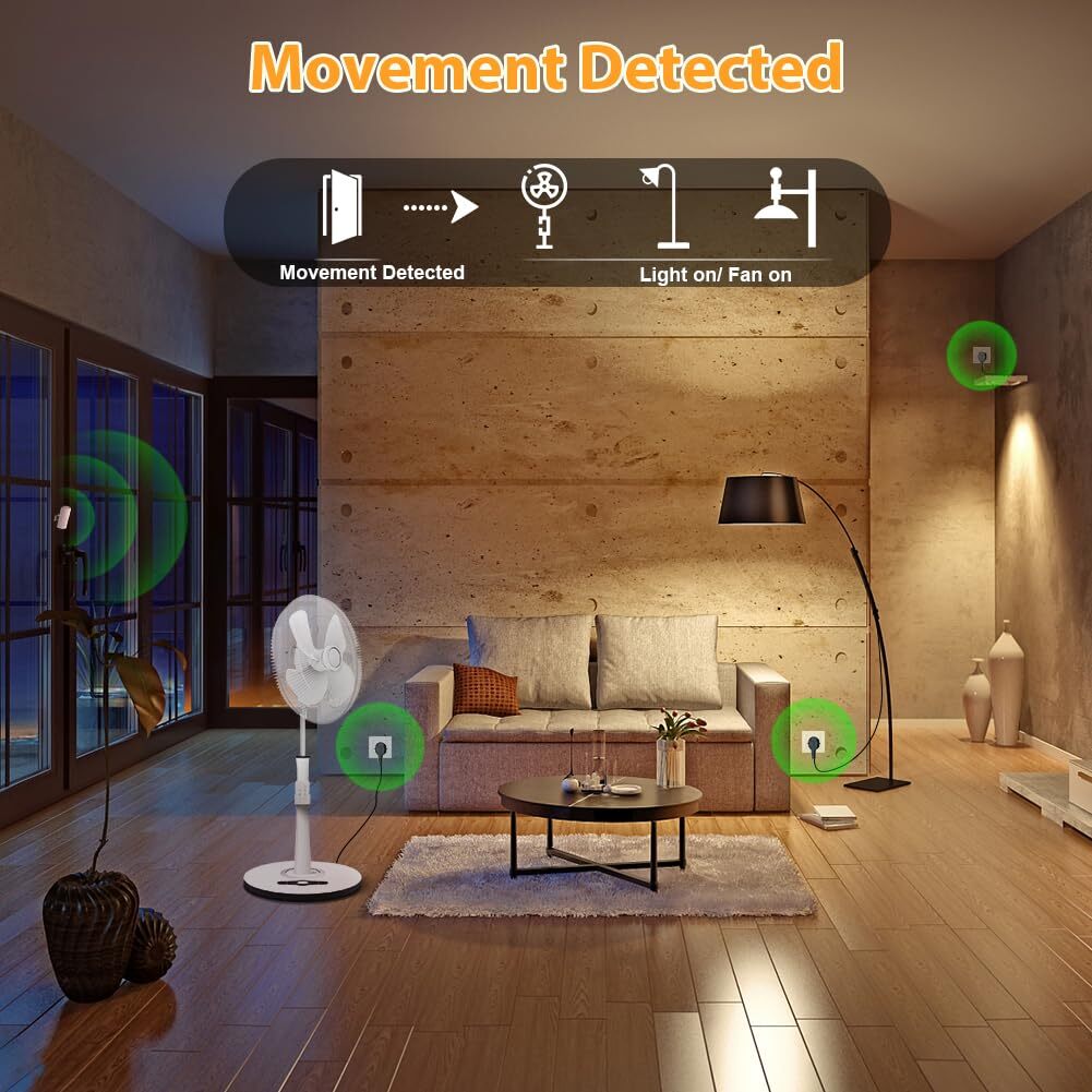 Motion Sensor Switch with Outlet PIR Wireless Motion Sensor Plug with Light S...
