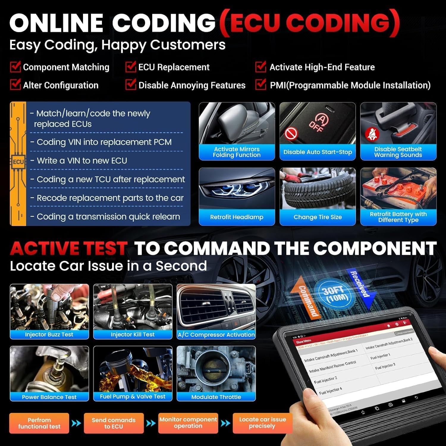 2025 LAUNCH X431 V + V5.0 PRO3S+ Diagnostic Scanner Tool Key Coding Full Systems
