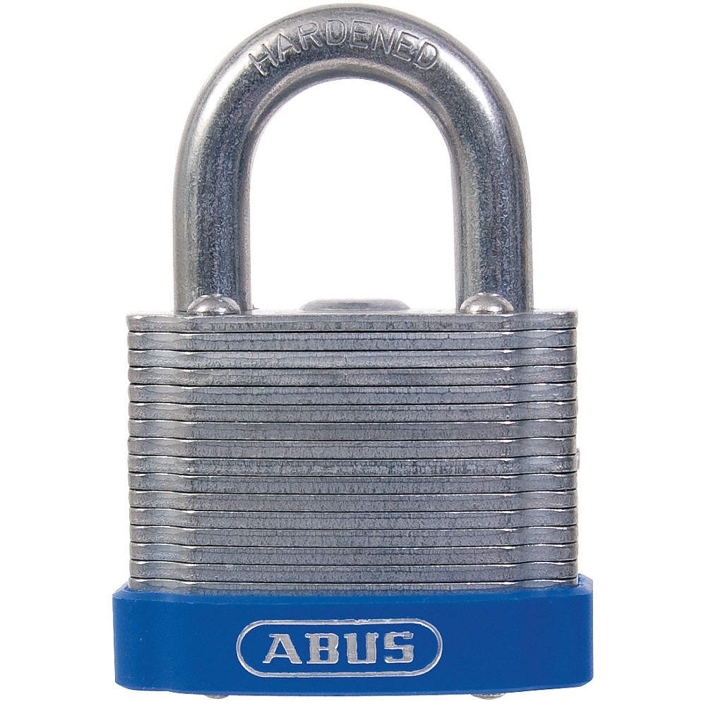 ABUS 41/45 MK KD Keyed Padlock, 25/32 in,Rectangle,Silver 5UKH6