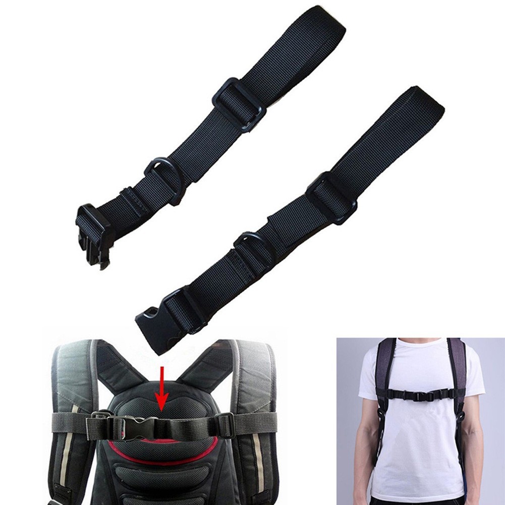 Buckle Clip Strap Adjustable Chest Harness Bag Backpack Shoulder Strap Webbing