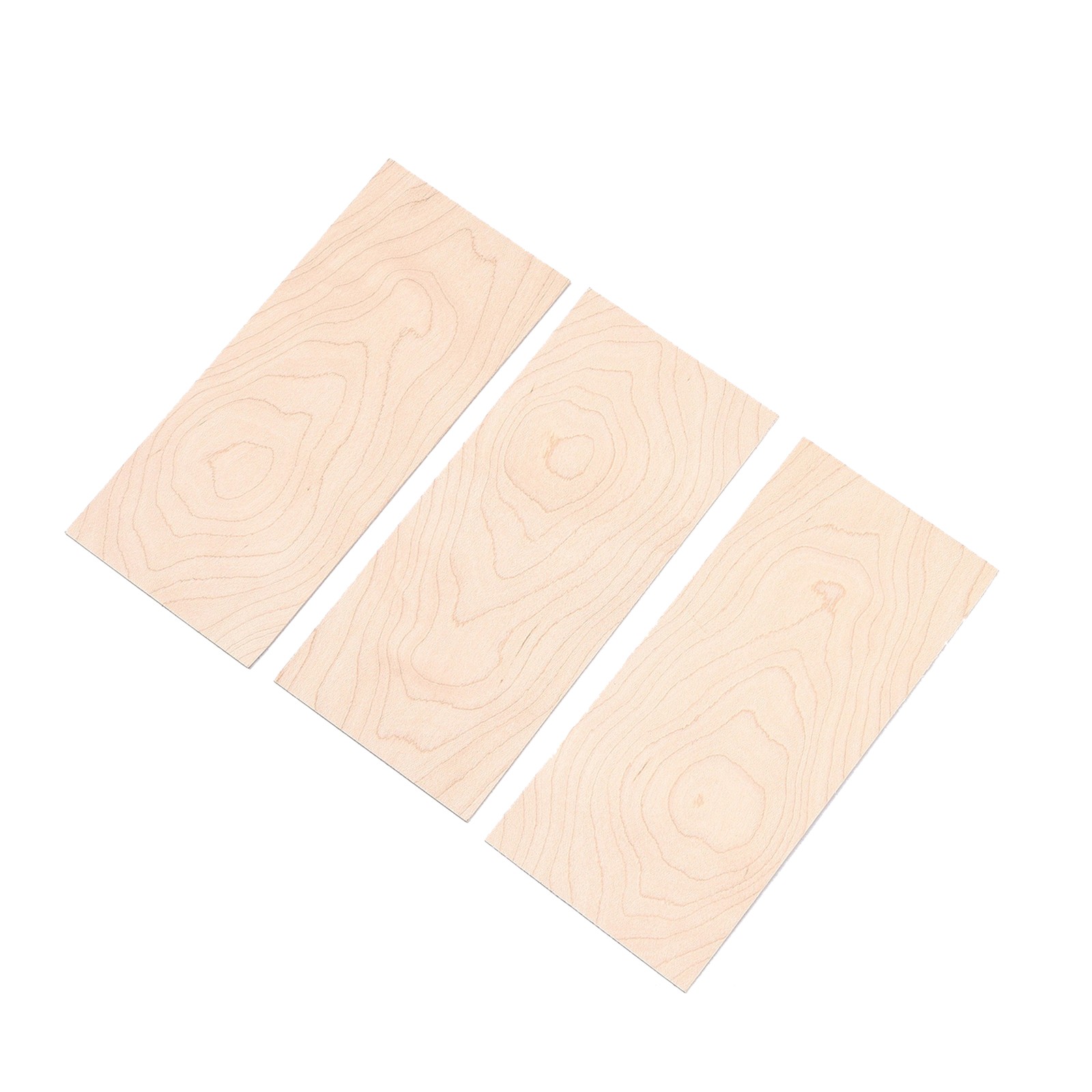 3Pcs Maple Guitar Veneer Guitar Head Veneer Shell Sheet Headplate For Luthier k