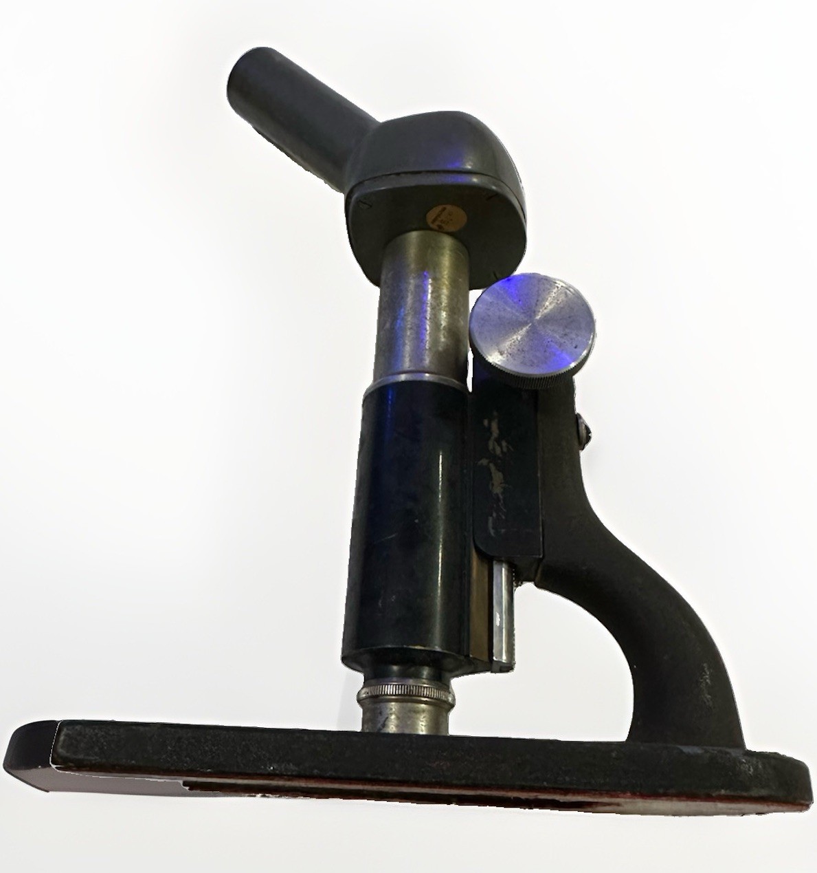 VTG 1940s Bausch & Lomb Shop Microscope Industrial Inspection Tool Reticle Base
