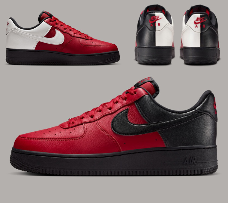 Nike Air Force 1 '07 LV8 Shoes Red Black White IB6847-600 Mens Size's NEW