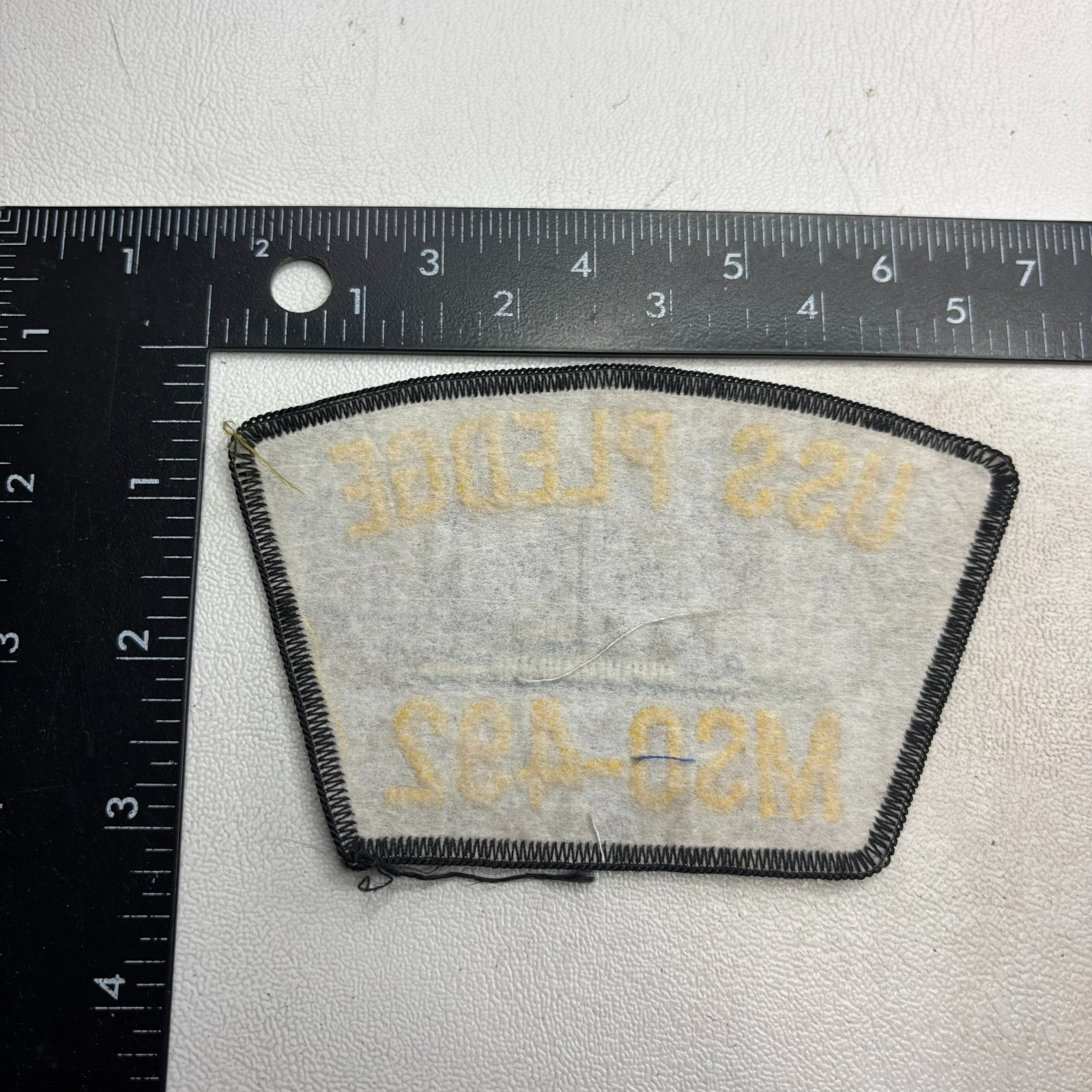 US Navy Minesweeper Ship USS PLEDGE MSO-492 Patch 64LL