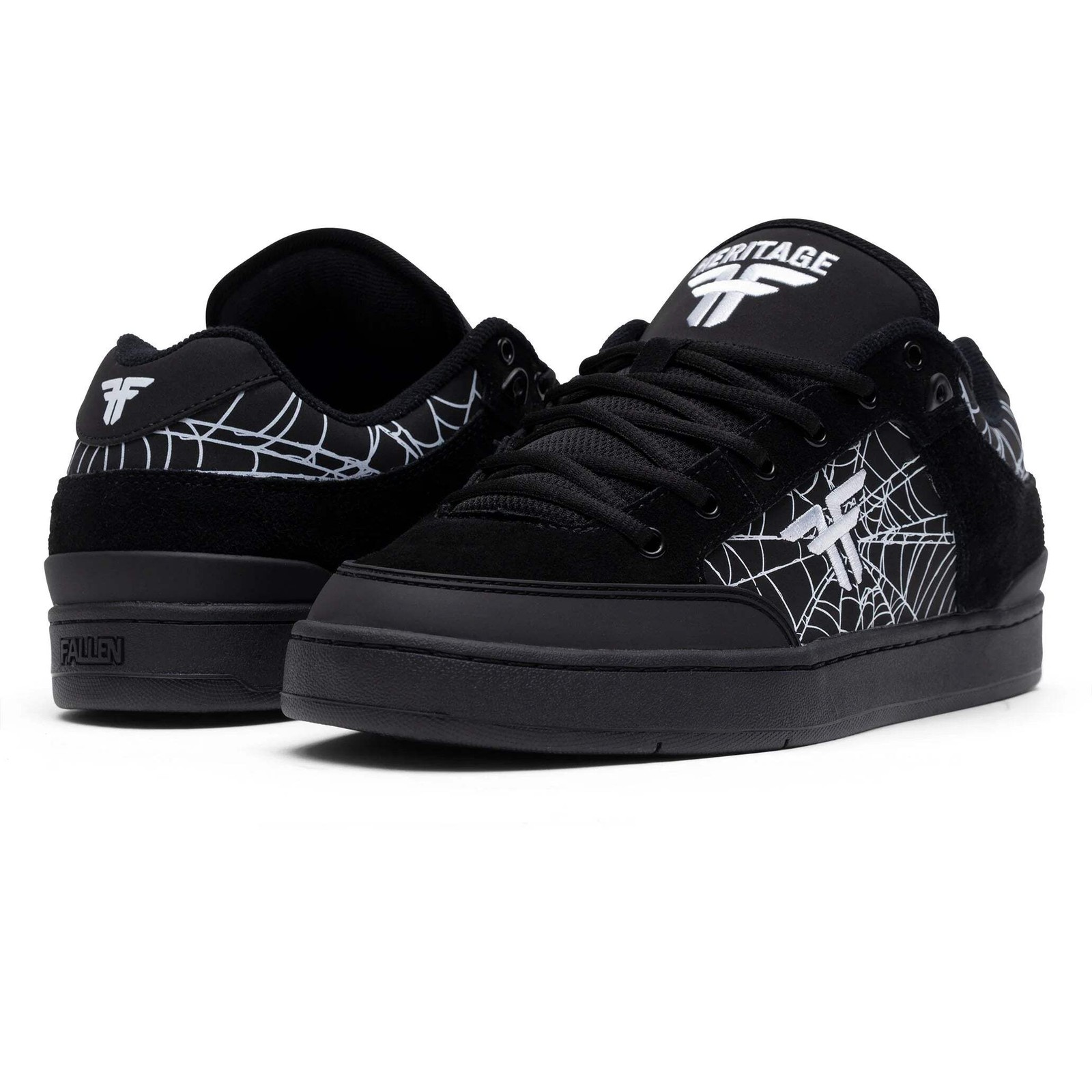 Fallen Heritage Black/Webbed Skateboard Shoes