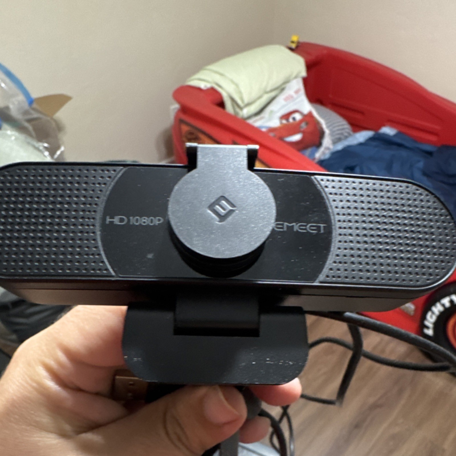 eMeet C960 1080p USB Webcam 30fps Built-in Microphone Clip-On Black