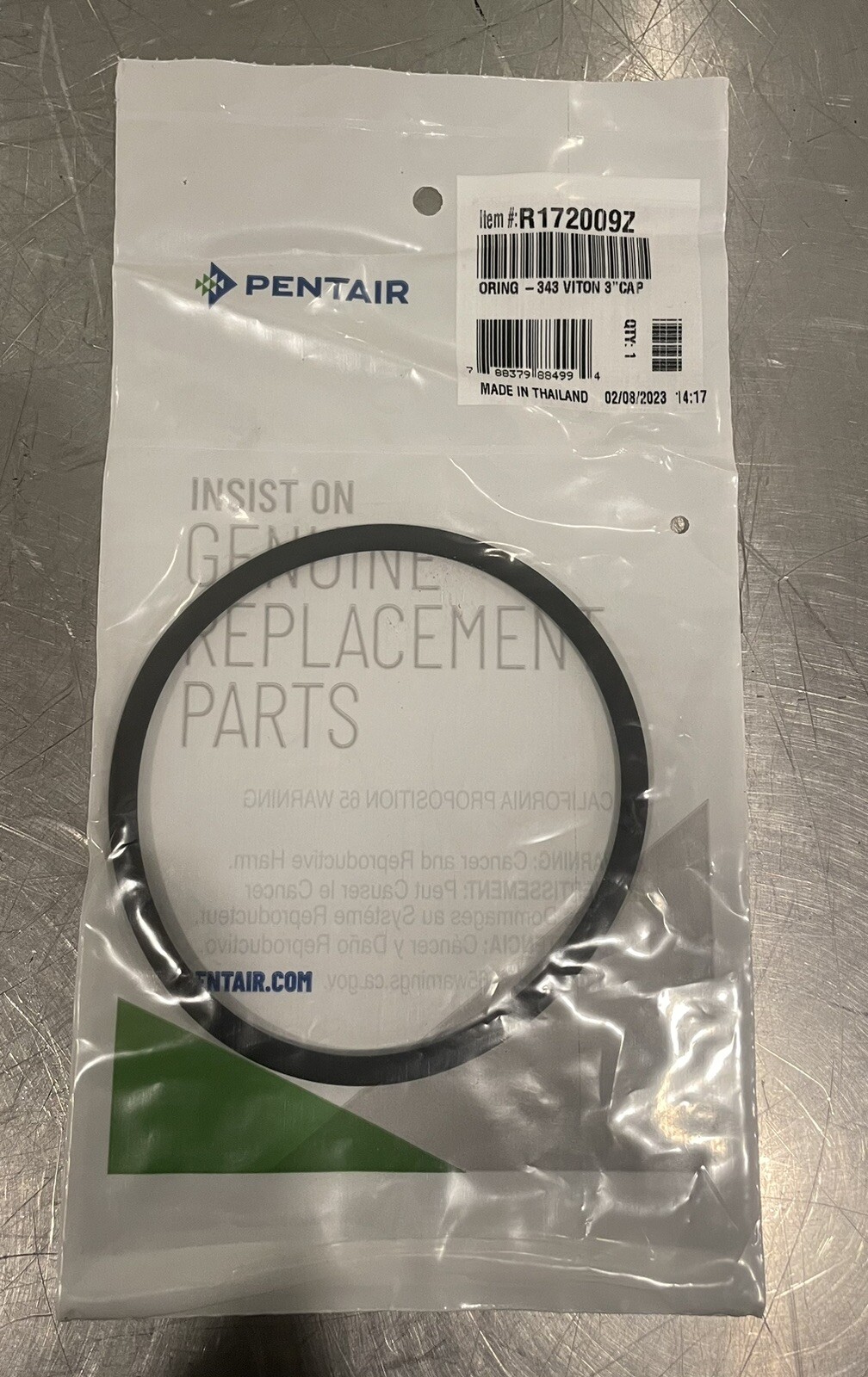 Pentair R172009Z ORing Rainbow Chlorinator O-Ring 343 Viton 3” Cap NEW!