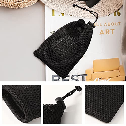Nylon Mesh Drawstring Bag, 5 x 3.5 Inch Small Storage Pouch String Bags for