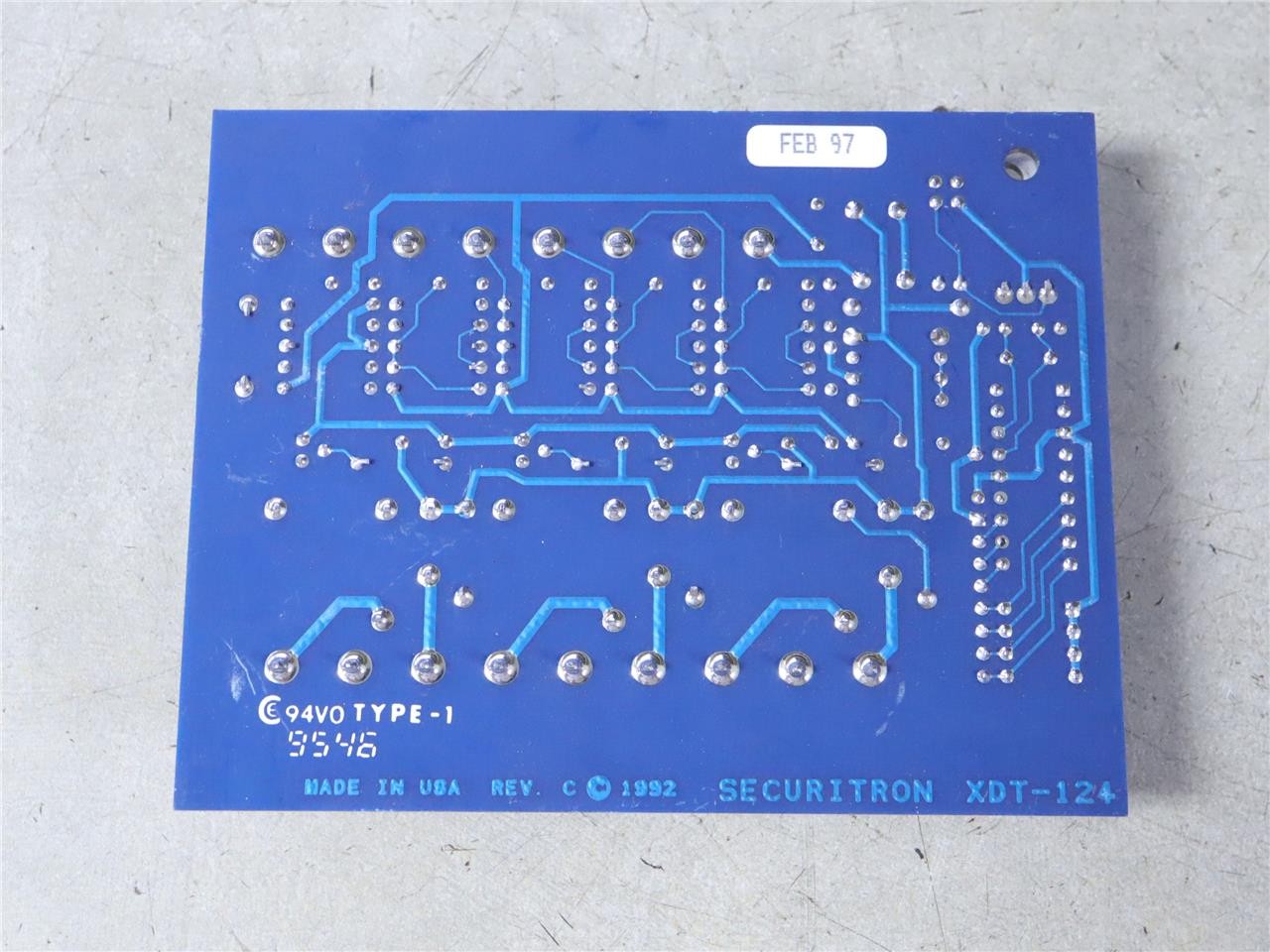 Securitron XDT-12 Exit Delay Timer Control Circuit Board