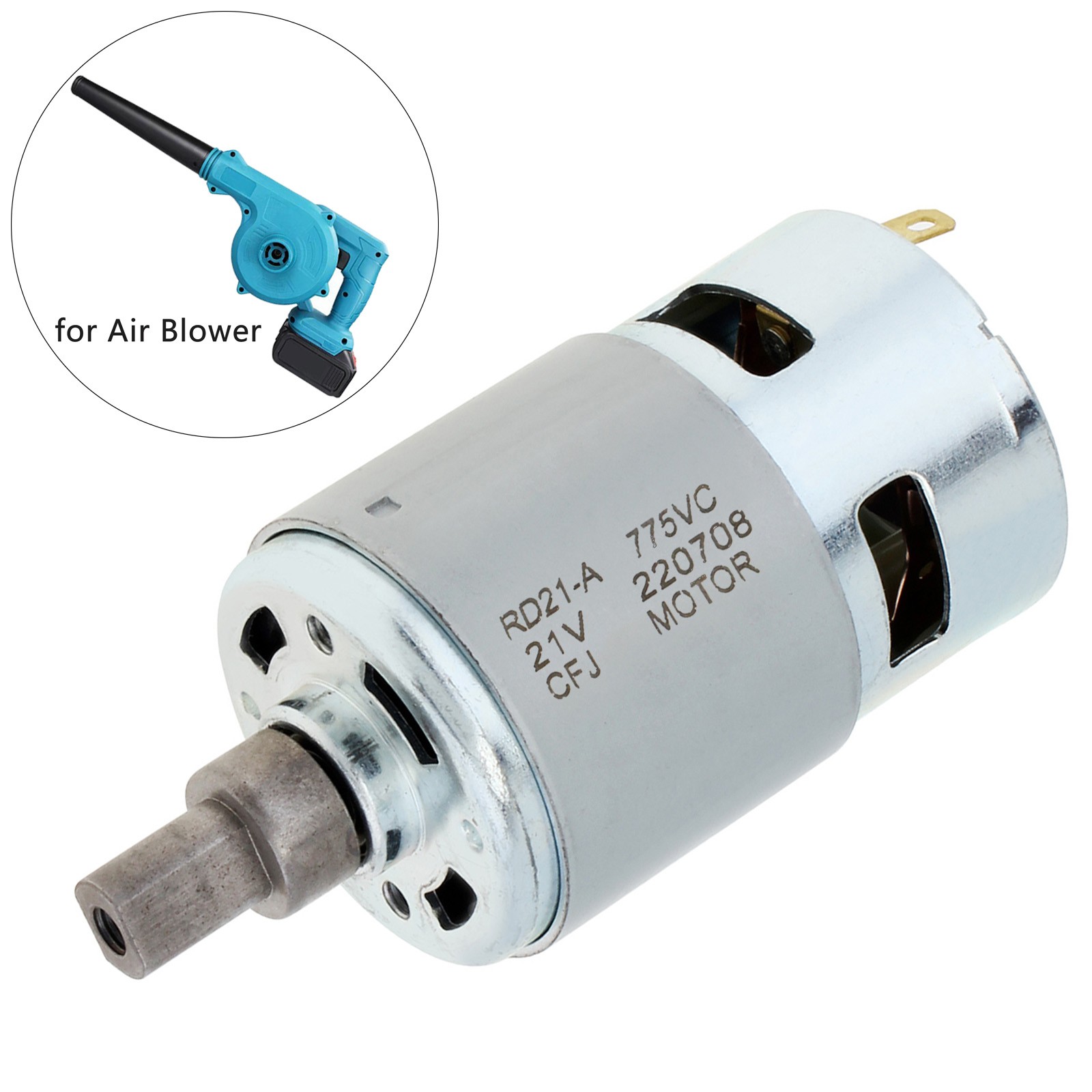 775 DC Motor 18-21V High Speed 15000RPM 42mm for Dust Collector Air Blower Motor