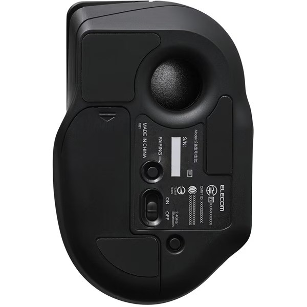 ELECOM bitra Index Finger Trackball Mouse 5 Button Wireless Compact Silent Black