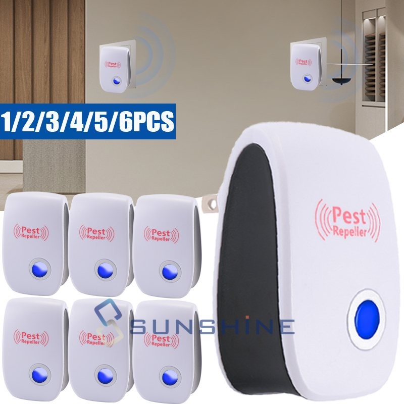 Plug In Electronic Pest Repeller Sonic Flea Mice Rat Bug Pest Reject Deterrent