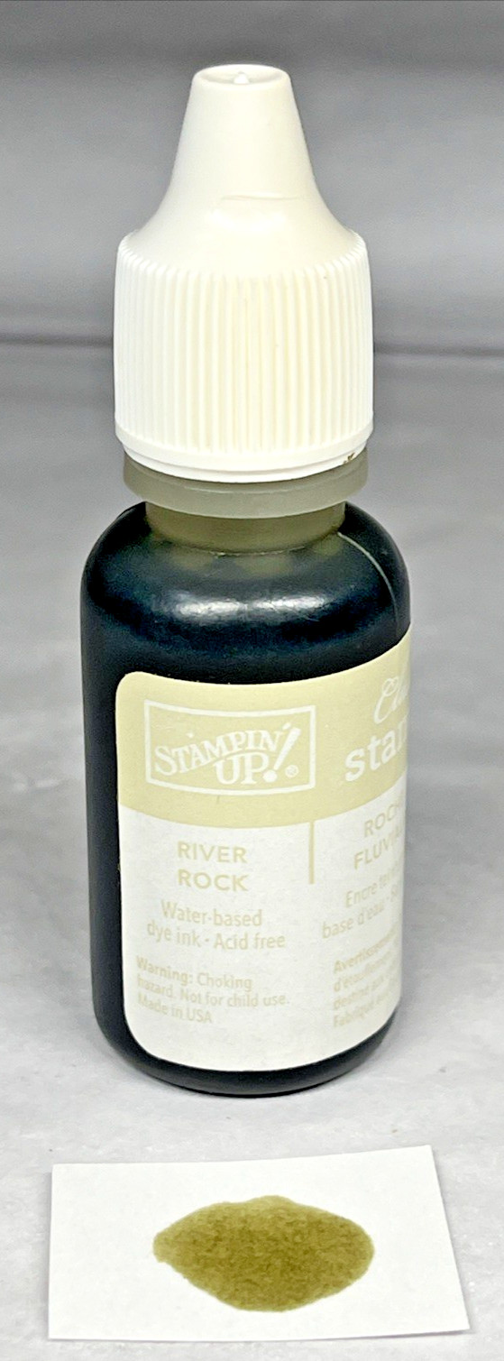 River Rock Stampin' Up! Ink Refill Reinker Classic .5fl oz bottle Green