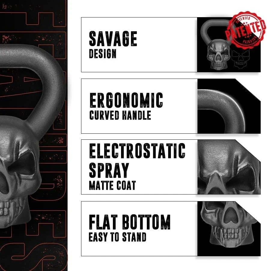 Yes4All Kettlebell Special Shape, Upgraded &Multifunctional for Advanced Trainin