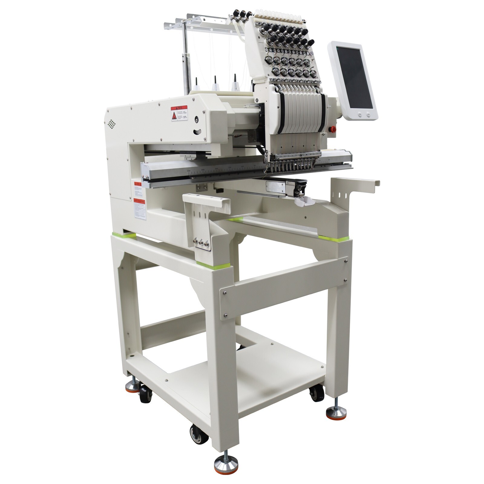 Commercial Home Automatic Flat Hat Embroidery Machine Single Head 12 Needles