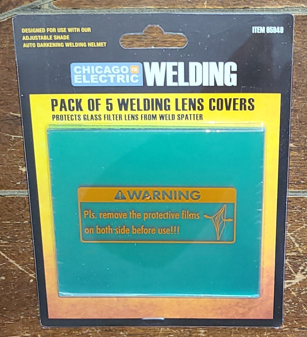 Chicago Electric Welding 5 Welding Lens Covers Protects Glass Filter Lens #95949