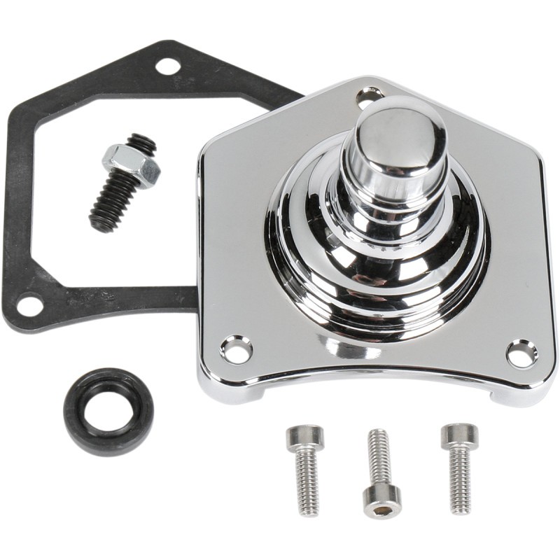 SPYKE Solenoid End Cover Starter Button - Chrome - 400117