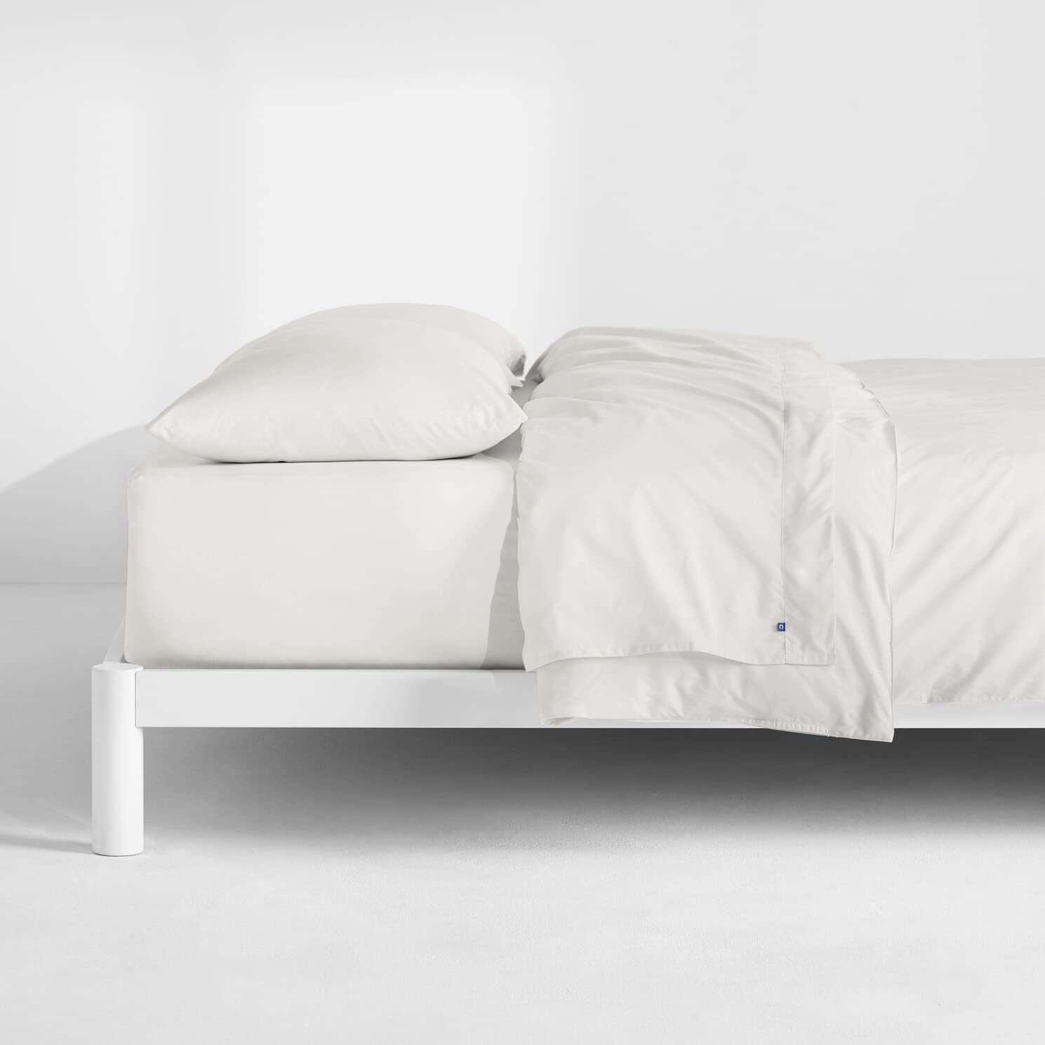Sleep Percale Sheet Set, King,White