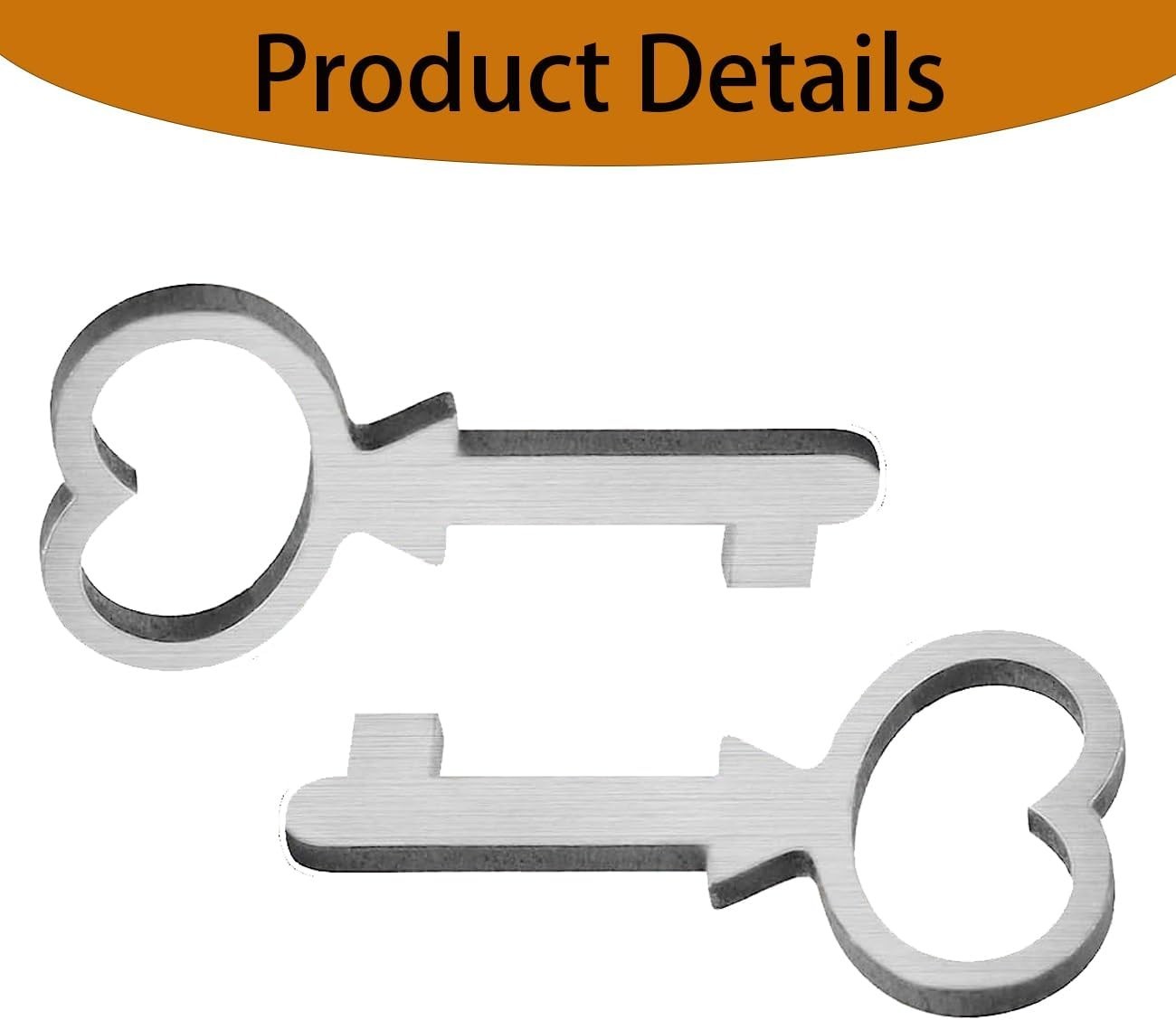 "Cedar Box Key, Replacement for Lane Mini Keepsake Boxes, Key Lock, Metal, 2PC "