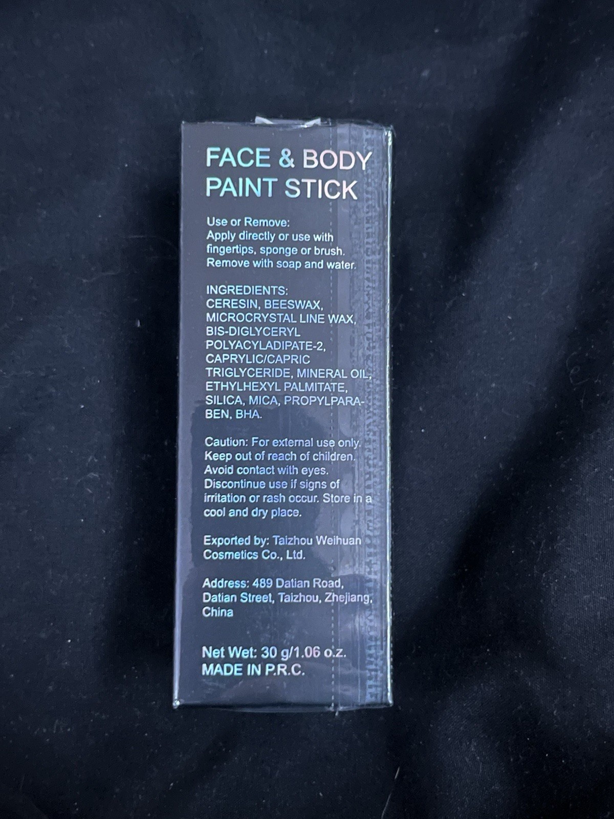 Face And Body Paint Stick Black, baseball face paint, football face paint, sport