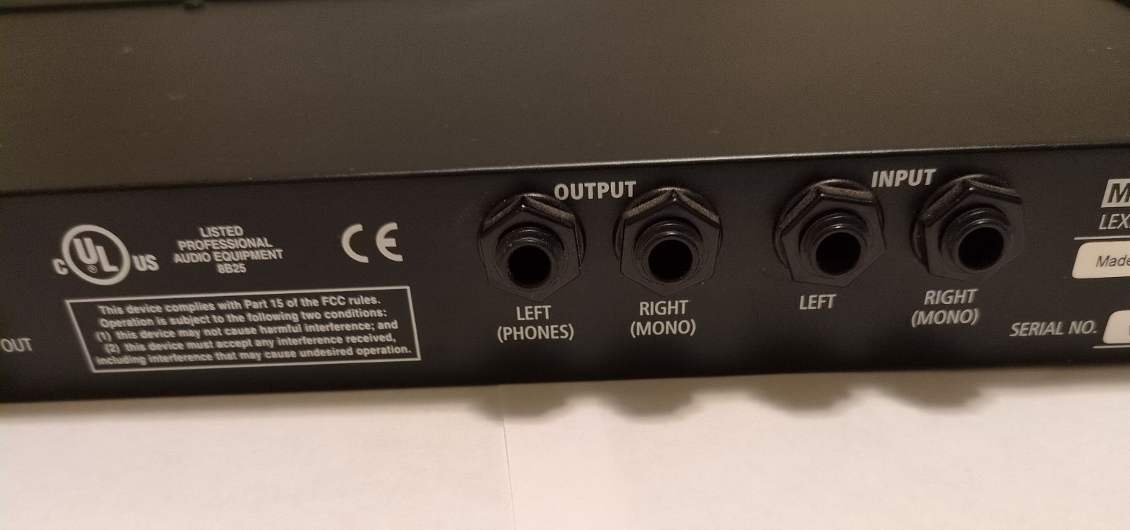 Lexicon MPX 200 Multi-Effects Processor Rackmount Digital 1U MIDI S/PDIF EX Cond