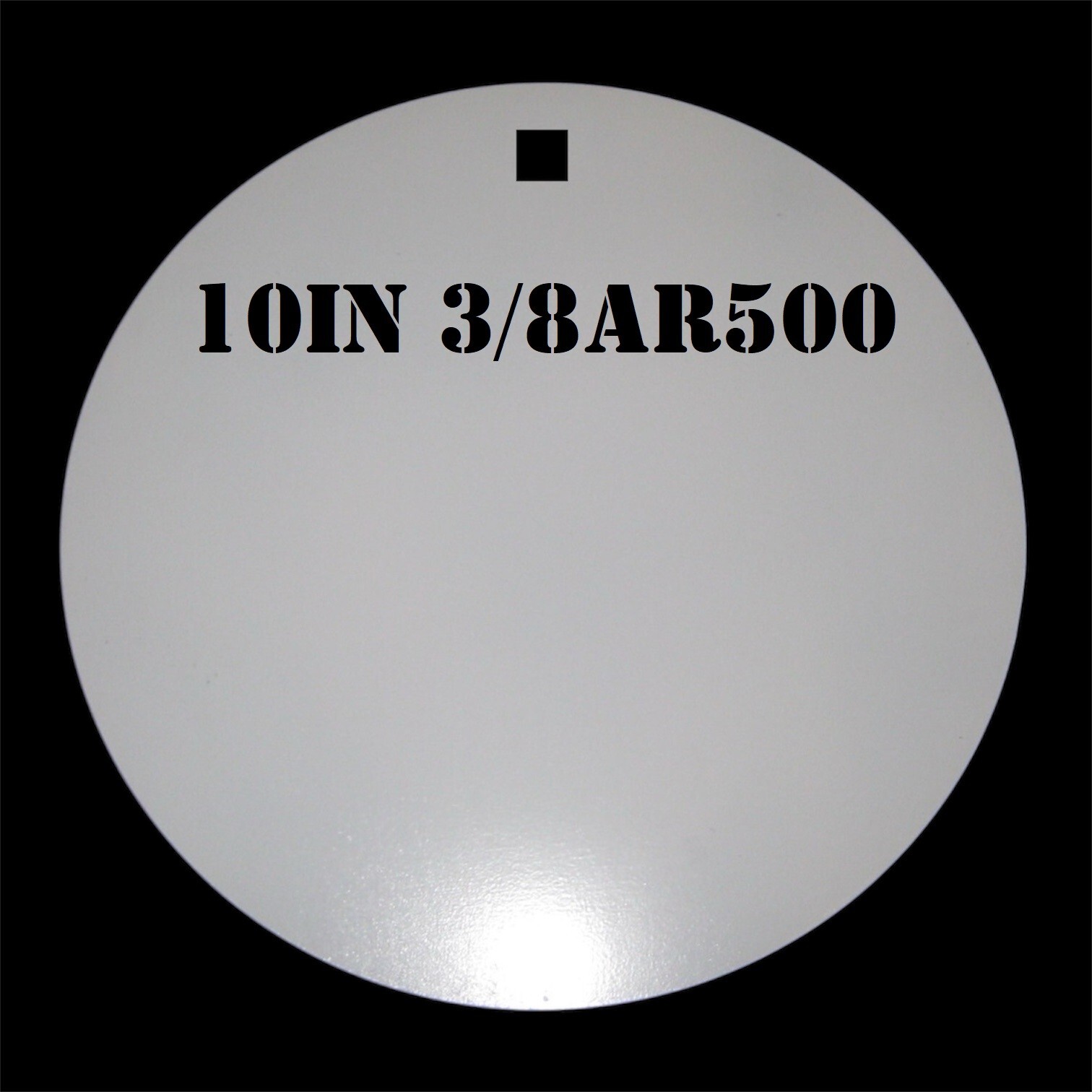 10in. Dia. 3/8 in. AR500 Metal Gong Steel Target for Pistol & Rifle Shooting