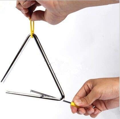 Aliotech Superior Sound Quality Musical Steel Triangle Percussion Inst