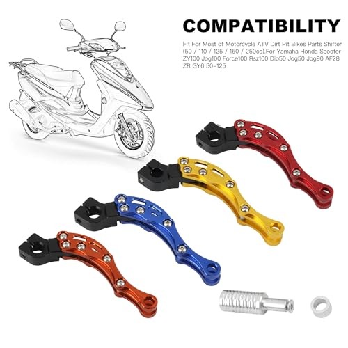 Kick Start Starter Lever, CNC Aluminum Alloy Motorcycle Engine Start Orange