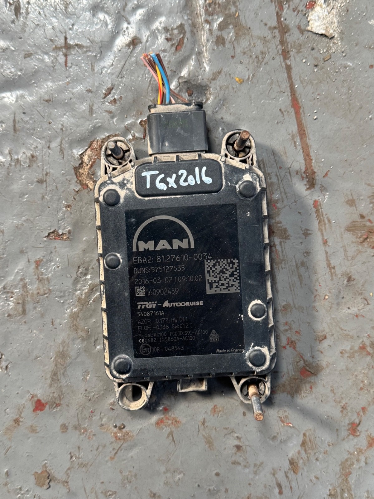 MAN TGX Distance Radar Sensor 81.27610-0034 81276100034