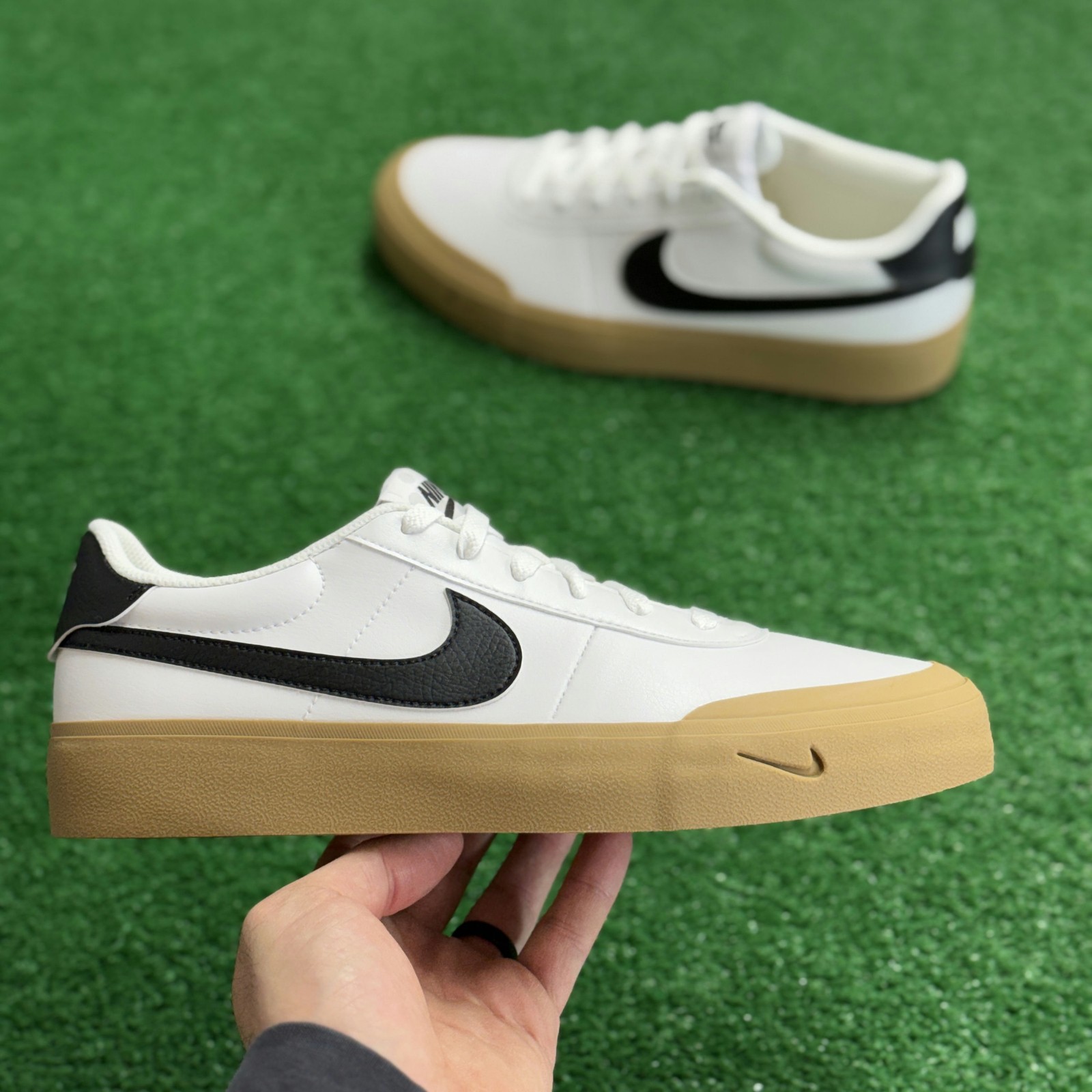 Nike Court Shot White Black Gum Mens FQ8146-112 NEW Multi Sz