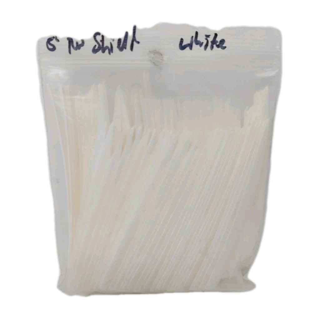 100pk Archery Arrow Feathers 5" Right Wing: Shield White