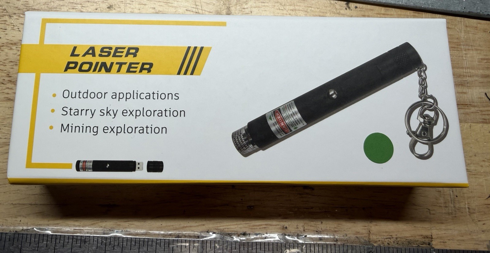Green Laser Pointer Pen Light Astronomy Beam Rechargeable Lazer