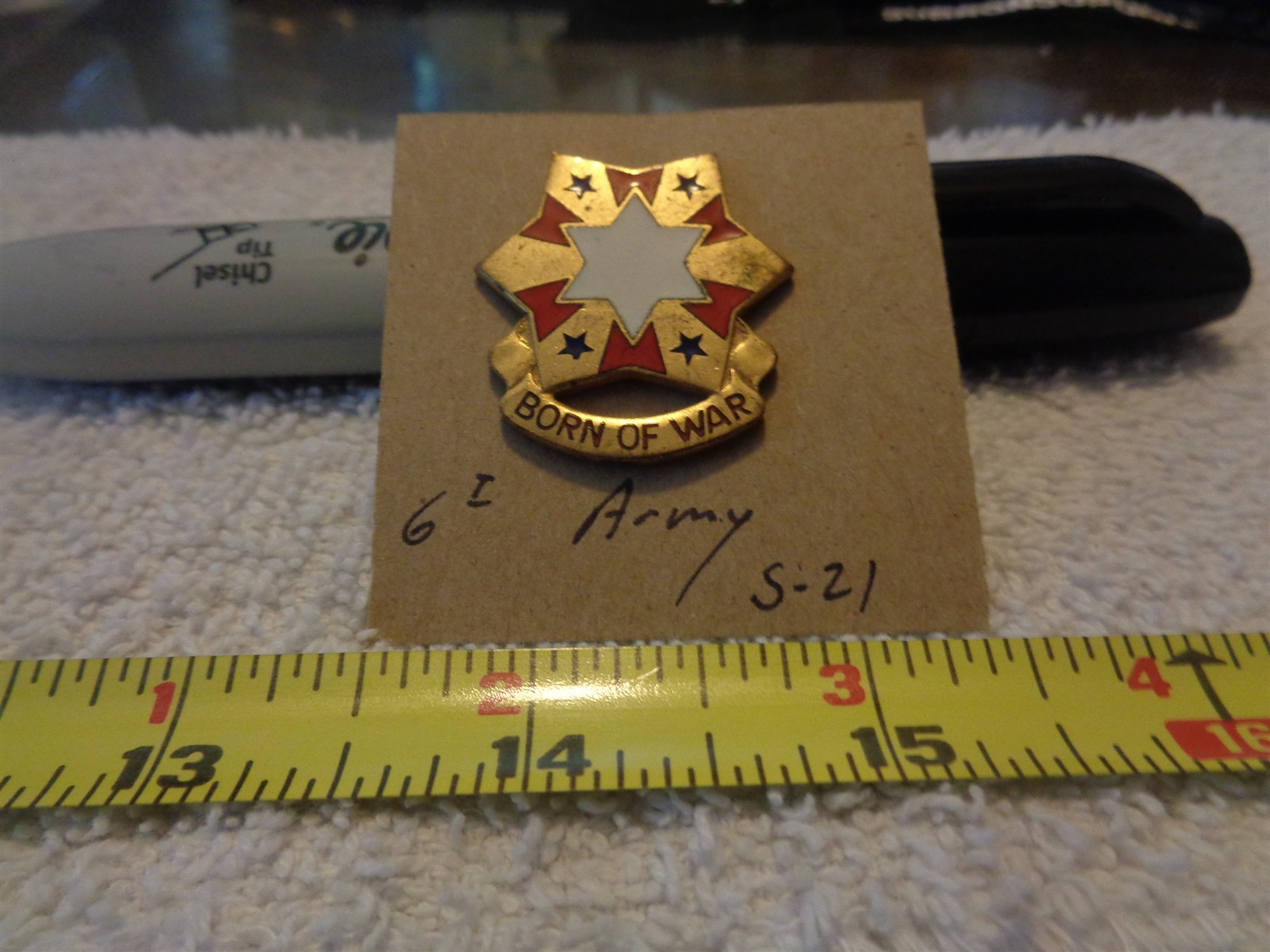 Sixth Army S-21 Unit Crest, DI, DUI (DRAW#R3)