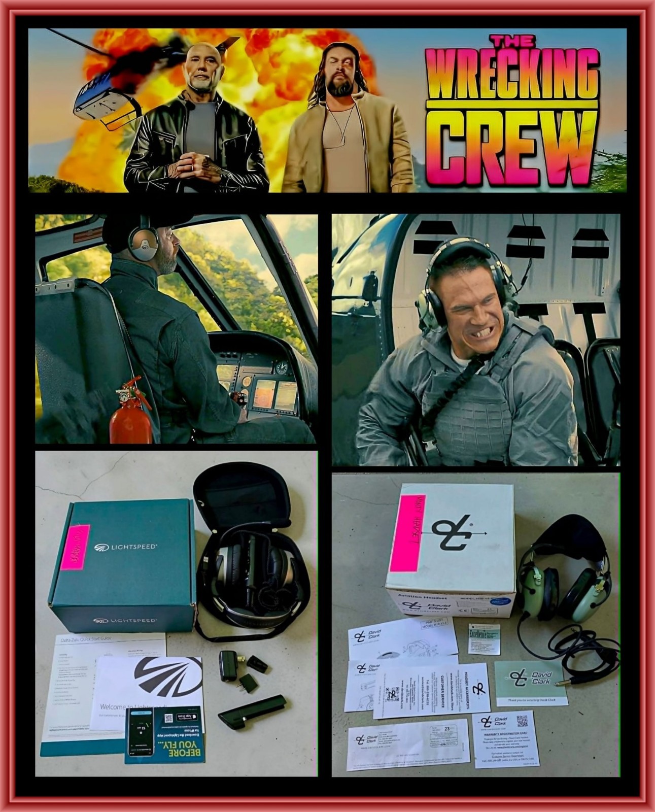 WRECKING CREW: Lightspeed Delta Zulu 4079 & David Clark H10-13.4 w/Studio COA