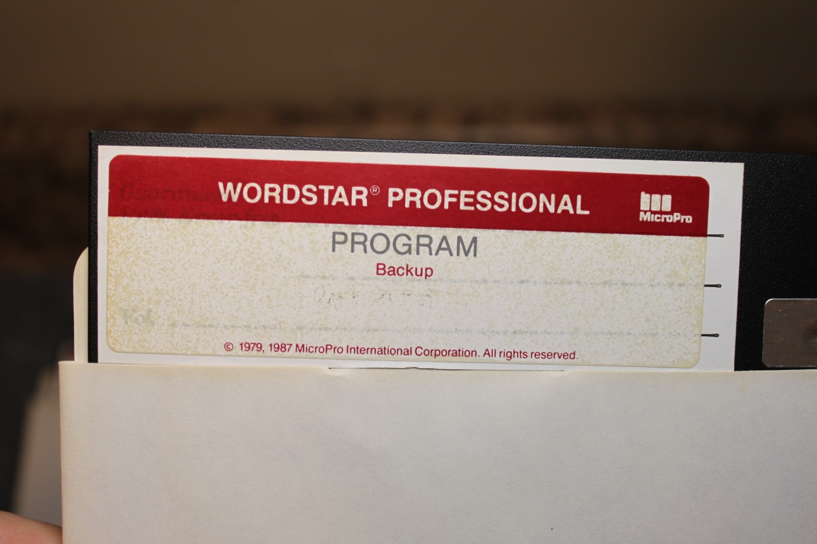 Vintage Wordstar Pro 1987 on 5.25" Floppy Disk