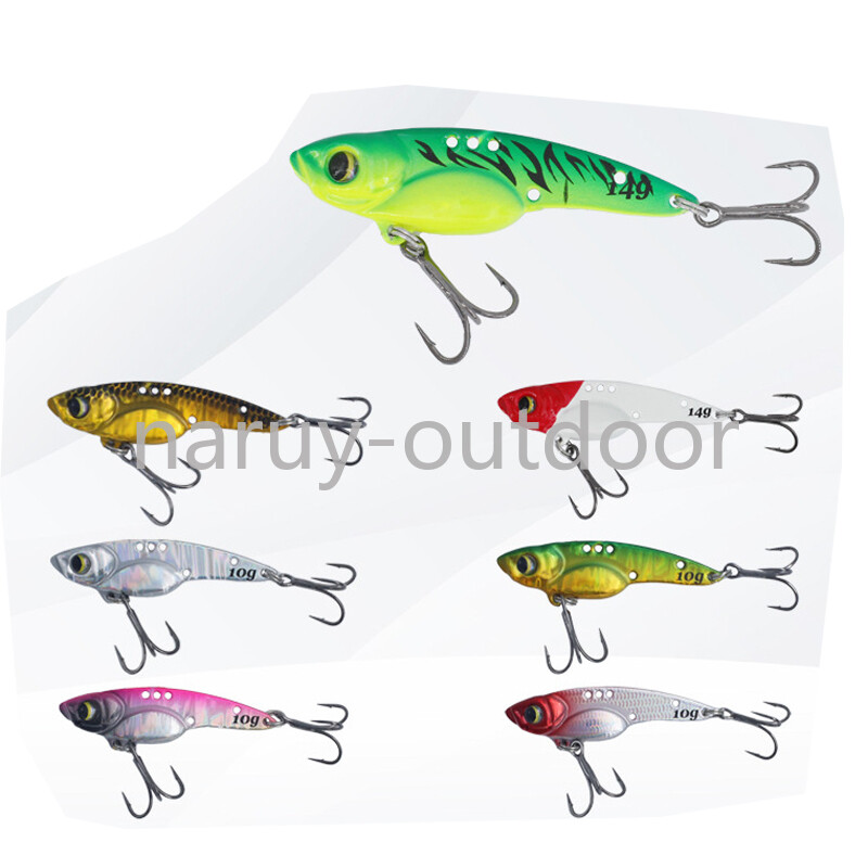 7 Pack Blade Metal VIB Fishing Lures 3.5-14G Wobbler Vibration Baits Trout Bass