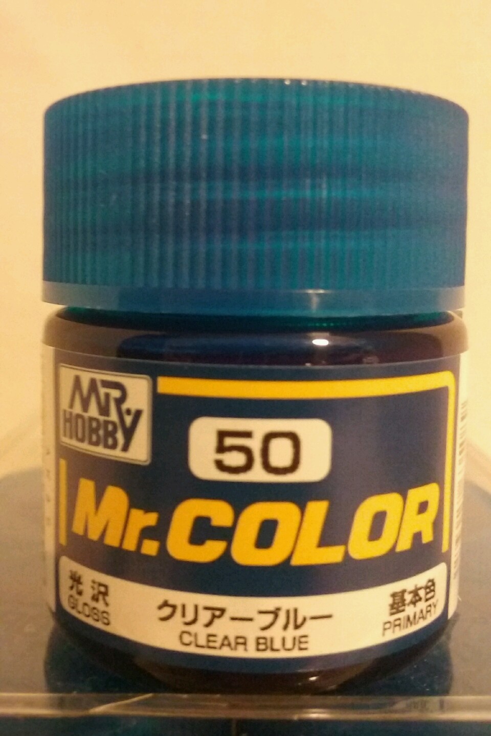 Gunze Sangyo "Mr Color" acrylic paint  C-50 Clear Blue 10ml