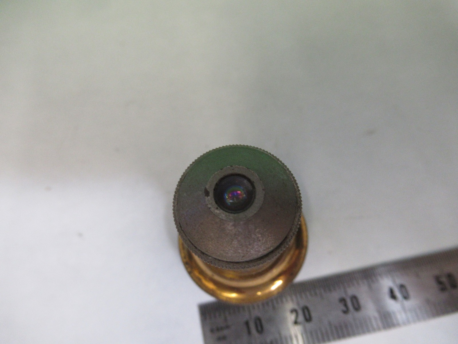 ANTIQUE BAUSCH LOMB BRASS OBJECTIVE LENS MICROSCOPE PART AS PICTURED Y4-FT-80