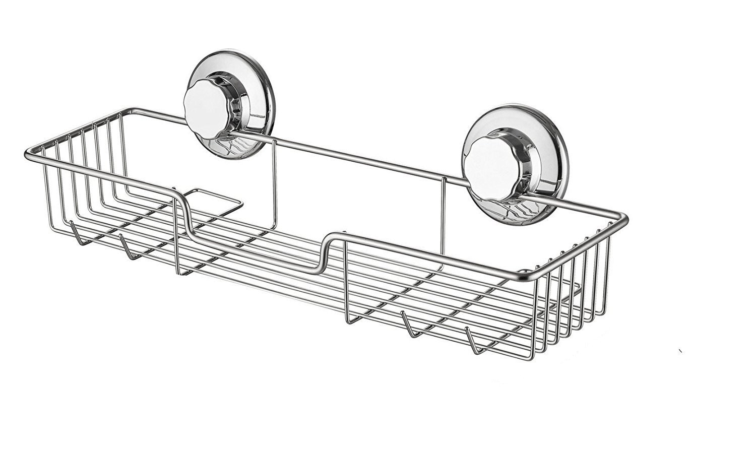 SANNO Suction Cup Shower Caddy Storage Combo Organizer, pack of 1, stainless