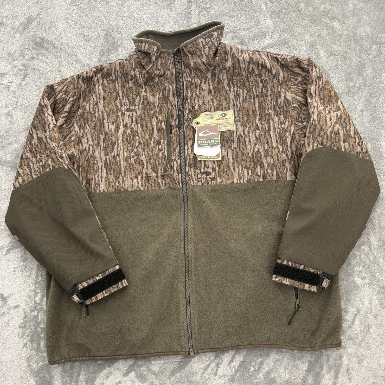 Drake Waterfowl Jacket Men's 3XL Command XT Bottomland Camo Hunting Eqwader MST