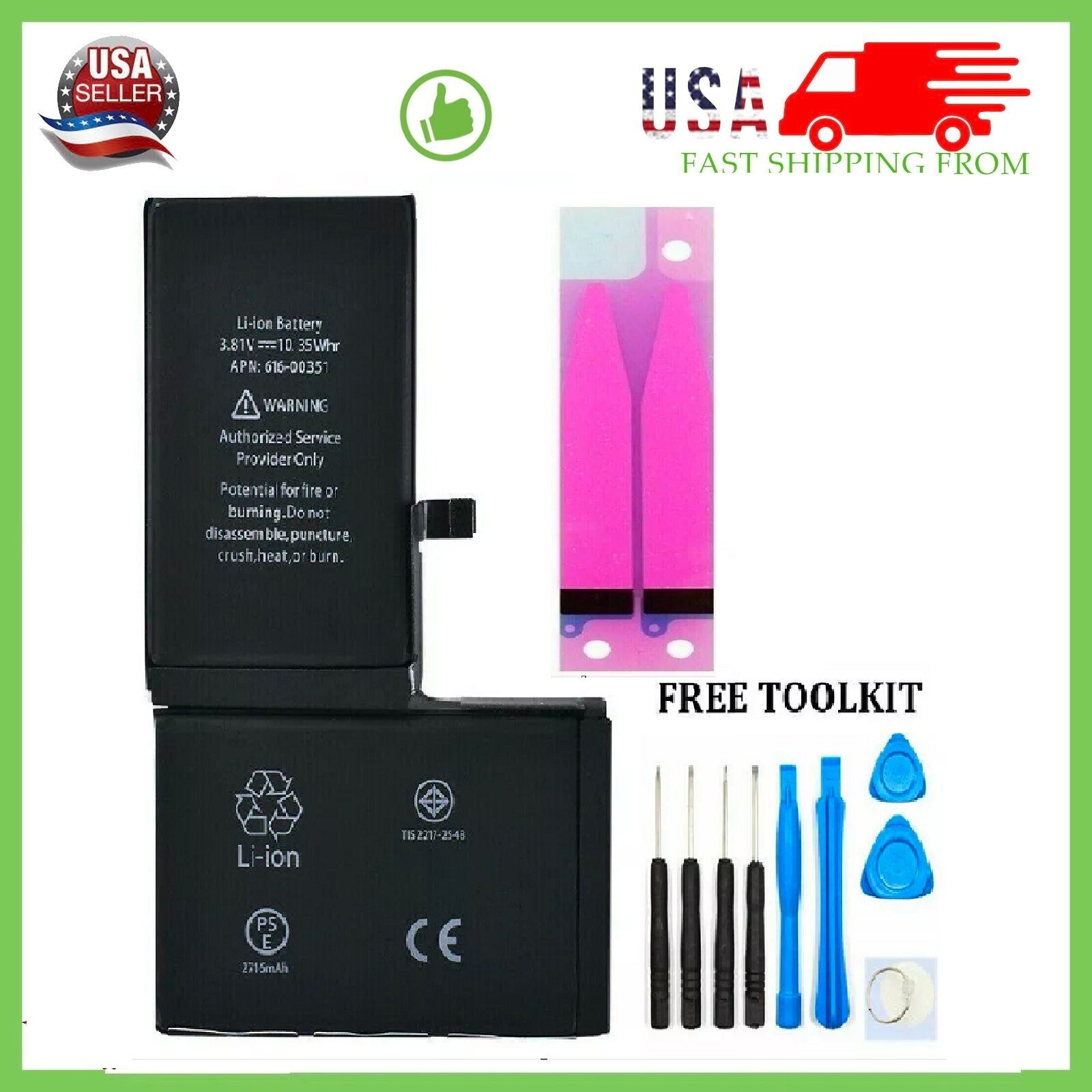 Internal Battery Replacement For iPhone 6 7 8 11 12 13 14 15 Pro X Plus Tool LOT