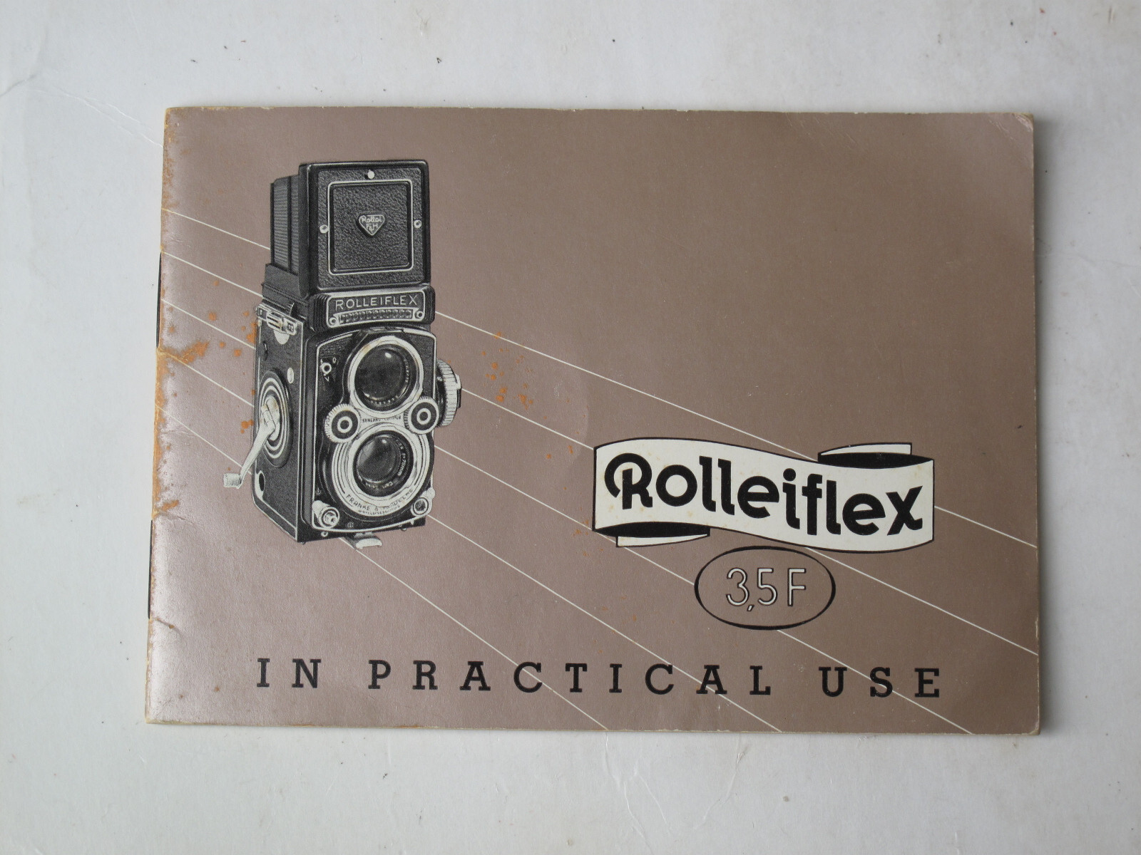 NICE Rolleiflex 3.5F instruction manual,  US SELLER "LQQK"