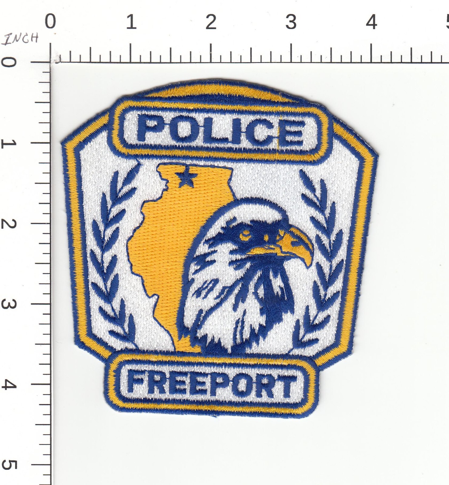 OOS FREEPORT ( DARK BLUE ) ILLINOIS COLLECTIBLE POLICE PATCH