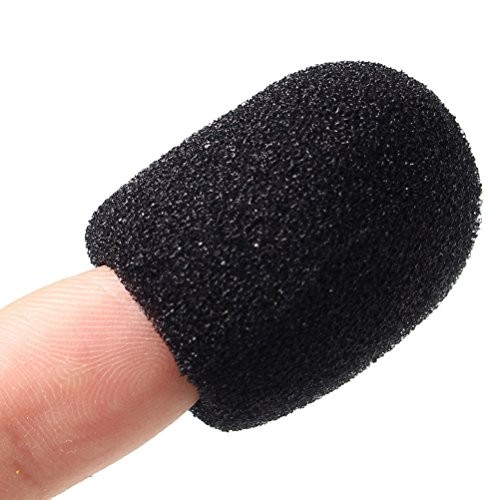 Wode Shop 15 Pack Foam Microphone Windscreen, Lapel Headset Microphone Sponge
