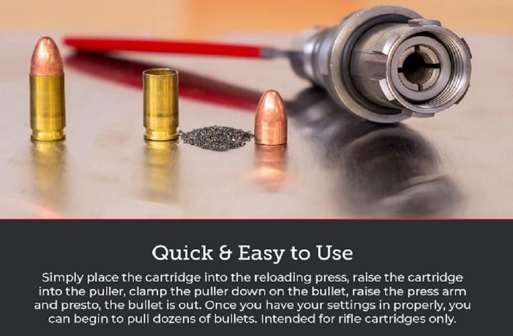 Efficient Reload Device - Hornady Cam Lock Puller 050095 for Multiple Calibers