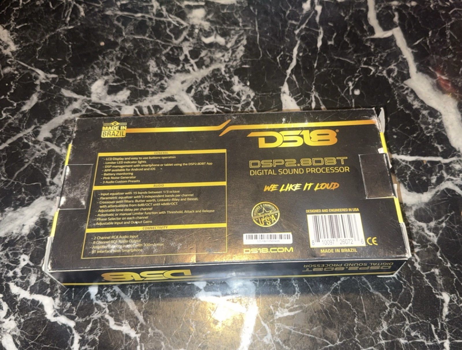DS18 DSP2.8DBT DSP Car Crossover Equalizer 8-Channel Digital Bluetooth Processor