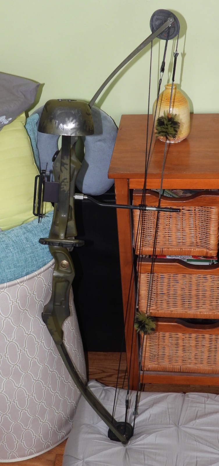 Bear LH Whitetail II Vintage Compound Bow Archery Hunting With Quiver And Sight