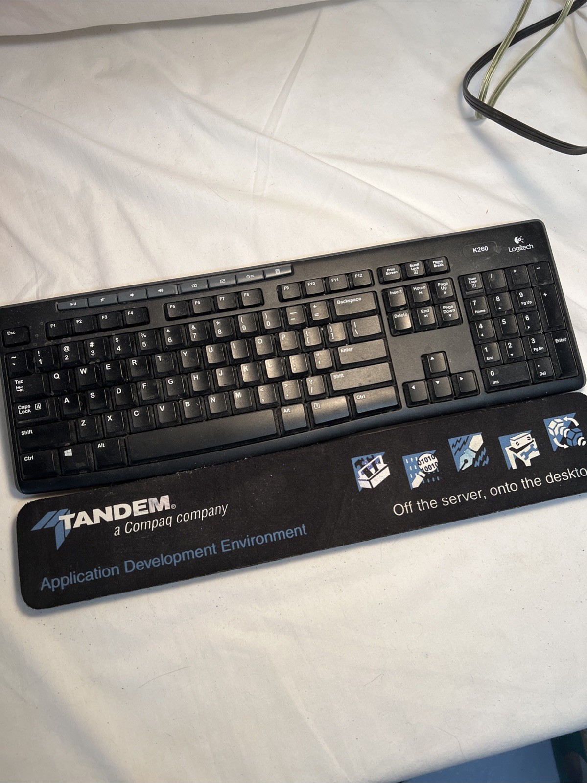 Vintage Tandem Computer Desk Pad/Wrist Pad  - 1990's branded computer history!